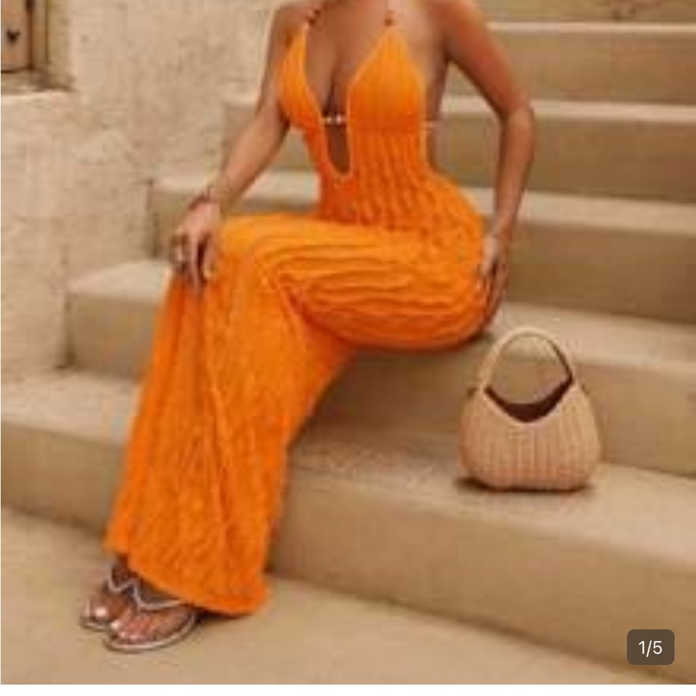 Elegant Orange sundress